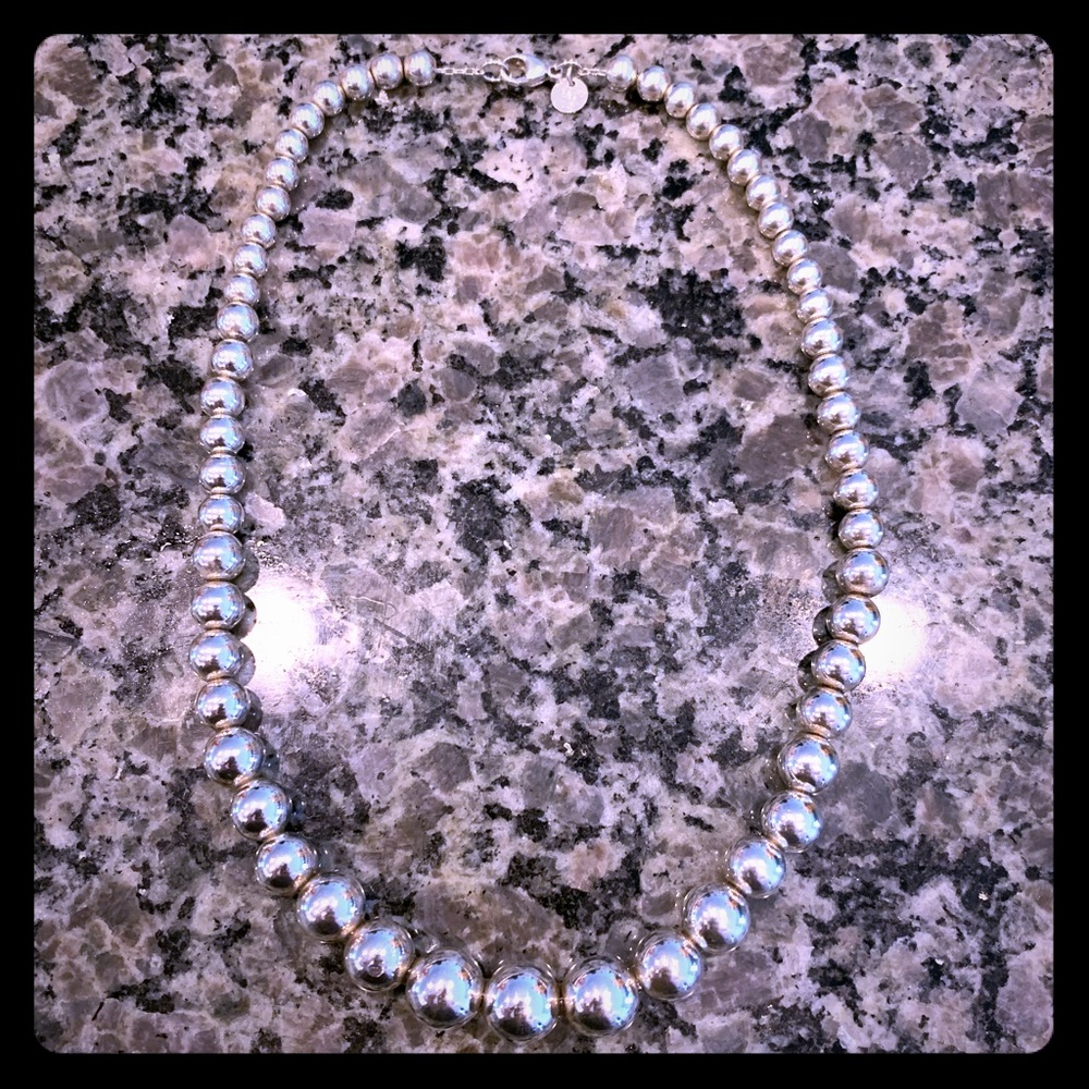 Tiffany & Co Graduated Ball Necklace